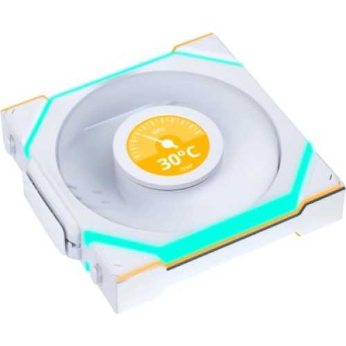 Кулер для корпуса Lian Li Uni Fan SL WIRELESS LCD Reverse, 120-1 (G99.12RSLLCD1W1W.00)