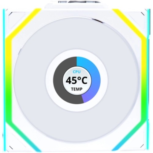 Кулер для корпуса Lian Li Uni Fan SL WIRELESS LCD Reverse, 120-1 (G99.12RSLLCD1W1W.00)