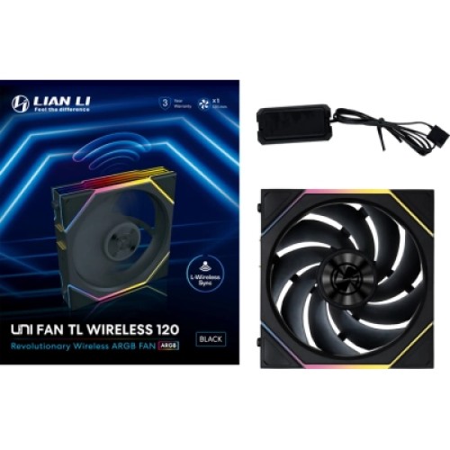 Кулер для корпуса Lian Li Uni Fan TL WIRELESS 120-1, Black (G99.12TL1W1B.00)