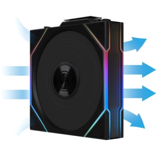 Кулер для корпуса Lian Li Uni Fan TL WIRELESS 120-1, Black (G99.12TL1W1B.00)