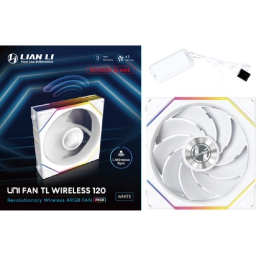 Кулер для корпуса Lian Li Uni Fan TL WIRELESS Reverse, 120-1, Wh (G99.12RTL1W1W.00)