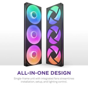 Кулер для корпуса NZXT F420 RGB Core Fan (Single Frame) - Black (RF-U42HF-B1)
