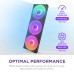 Кулер для корпуса NZXT F420 RGB Core Fan (Single Frame) - Black (RF-U42HF-B1)