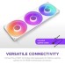 Кулер для корпуса NZXT F420 RGB Core Fan (Single Frame) - White (RF-U42HF-W1)