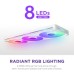 Кулер для корпуса NZXT F420 RGB Core Fan (Single Frame) - White (RF-U42HF-W1)