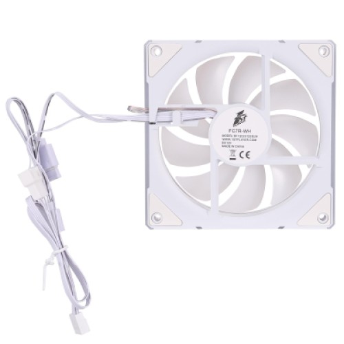 Кулер для корпуса 1stPlayer FC7 White (FC7-WH-1IN1)