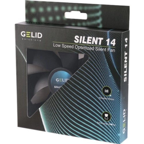 Кулер для корпуса Gelid Solutions Silent 14 Black 140 mm (FN-PX14-11)