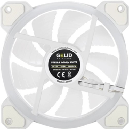 Кулер для корпуса Gelid Solutions Stella ARGB White 120mm (FN-STELLA-03-W)