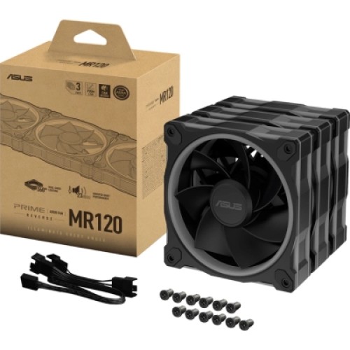 Кулер для корпуса ASUS PRIME MR120 REVERSE ARGB BLACK 3IN1 (90DA00L0-B09020)