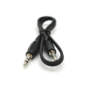 Кабель мультимедійний 3.5mm M to 3.5mm M 0.4m black Voltronic (YT28014)