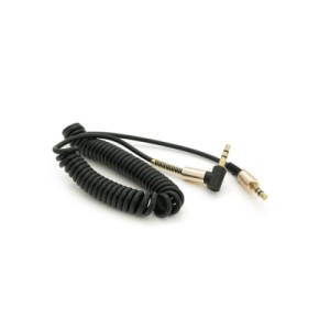Кабель мультимедійний 3.5mm M to 3.5mm M 1.5m 90° corner black Voltronic (YT-AUXSGJ(M)/(M)-1.5-B)