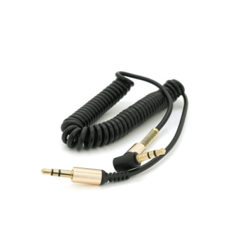 Кабель мультимедийный 3.5mm M to 3.5mm M 1.5m 90° corner black Voltronic (YT-AUXSGJ(M)/(M)-1.5-B)