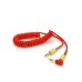 Кабель мультимедийный 3.5mm M to 3.5mm M 1.5m 90° corner red Voltronic (YT-AUXSGJ(M)/(M)-1.5-R)
