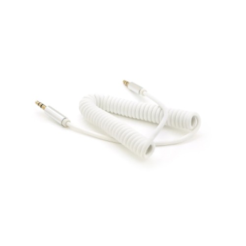 Кабель мультимедийный 3.5mm M to 3.5mm M 1.5m 90° corner white Voltronic (YT-AUXSGJ(M)/(M)-1.5-W)