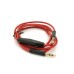 Кабель мультимедийный 3.5mm M to 3.5mm M 1.0m + microphone red Voltronic (ZDL-AUXcM/1.0m)