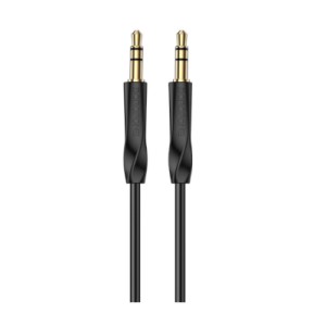 Кабель мультимедійний 3.5mm M to 3.5mm M 1.0m black BOROFONE (BL16/JB)