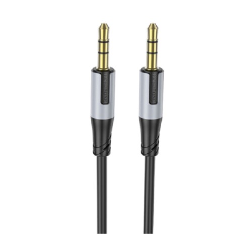 Кабель мультимедийный 3.5mm M to 3.5mm M 1.0m black BOROFONE (BL19/JB)