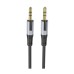 Кабель мультимедийный 3.5mm M to 3.5mm M 1.0m black BOROFONE (BL19/JB)