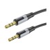 Кабель мультимедийный 3.5mm M to 3.5mm M 1.0m black BOROFONE (BL19/JB)