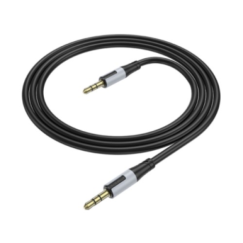 Кабель мультимедийный 3.5mm M to 3.5mm M 1.0m black BOROFONE (BL19/JB)