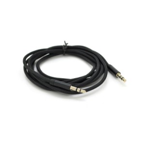 Кабель мультимедійний 3.5mm M to 3.5mm M 1.0m black VEGGIEG (YT-AUXGJ(M)/(M)-AB-1)