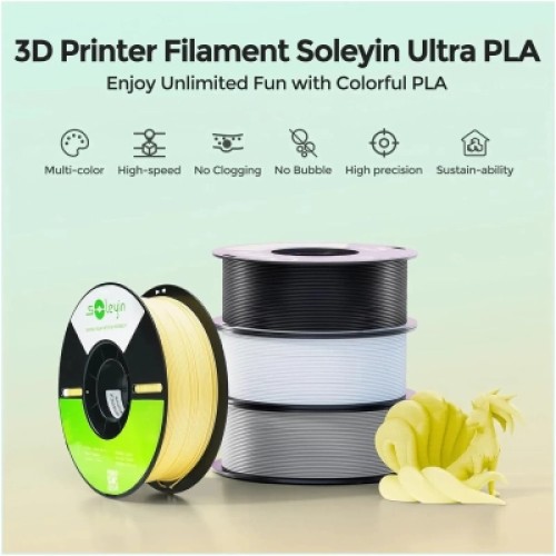 Пластик для 3D-принтера Creality Soleyin 1кг, 1.75мм, white (3301010505)