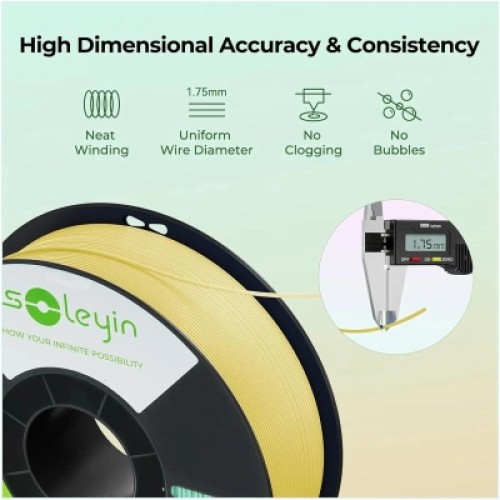 Пластик для 3D-принтера Creality Soleyin 1кг, 1.75мм, white (3301010505)