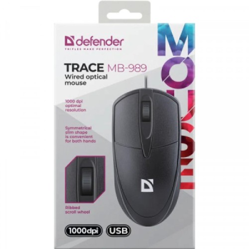 Мышка Defender Trace MB989 USB Black (52989)