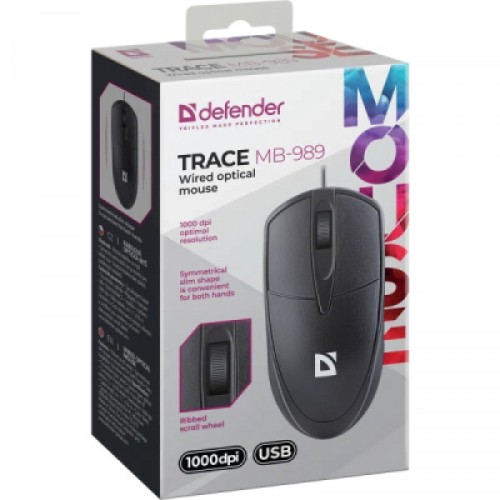 Мышка Defender Trace MB989 USB Black (52989)