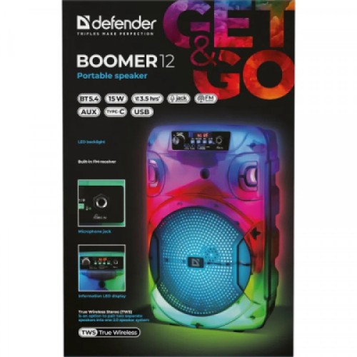 Акустическая система Defender Boomer 12 (65412)