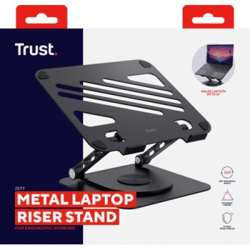Подставка для ноутбука Trust Zeff Metal, до 16", gray (25482_TRUST)