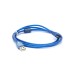 Дата кабель USB 2.0 AM/AF 1.5m ferrite transparent blue Voltronic (YT-AM/AF-1.5TBL)