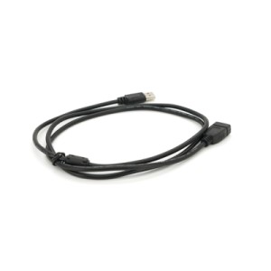 Дата кабель USB 2.0 AM/AF 1.5m ferrite black Voltronic (YT-AM/AF-1.5B)