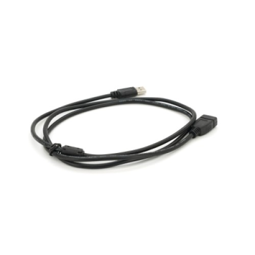 Дата кабель USB 2.0 AM/AF 1.5m ferrite black Voltronic (YT-AM/AF-1.5B)