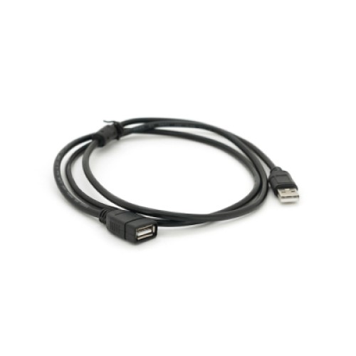 Дата кабель USB 2.0 AM/AF 1.5m ferrite black Voltronic (YT-AM/AF-1.5B)