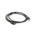 Дата кабель USB 2.0 AM/AF 1.5m ferrite black Voltronic (YT-AM/AF-1.5B)