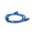 Дата кабель USB 2.0 AM/AF 1.8m ferrite transparent blue Voltronic (YT-AM/AF-1.8TBL)