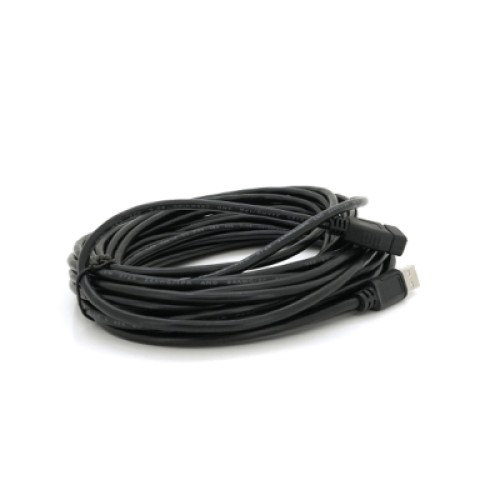 Дата кабель USB 2.0 AM/AF 10.0m ferrite black Voltronic (YT-AM/AF-10BL)