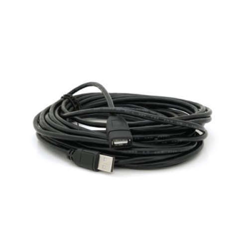 Дата кабель USB 2.0 AM/AF 10.0m ferrite black Voltronic (YT-AM/AF-10BL)