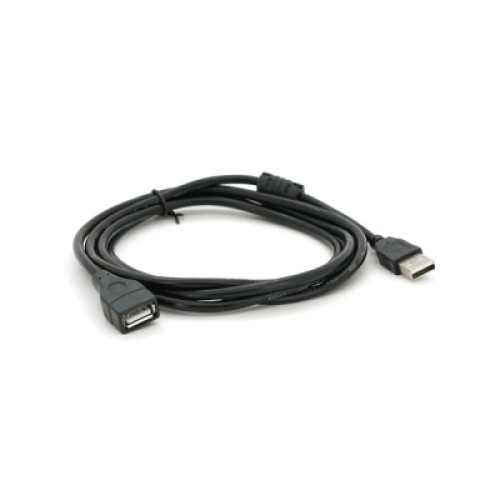 Дата кабель USB 2.0 AM/AF 2.0m ferrite black Voltronic (YT-AM/AF-2.0B)
