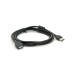 Дата кабель USB 2.0 AM/AF 2.0m ferrite black Voltronic (YT-AM/AF-2.0B)