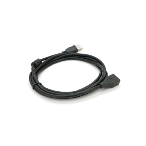 Дата кабель USB 2.0 AM/AF 2.0m ferrite black Voltronic (YT-AM/AF-2.0B)