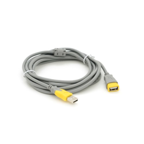 Дата кабель USB 2.0 AM/AF 3.0m ferrite grey yellow V-LINK (YT-AM/AF-3.0GY)