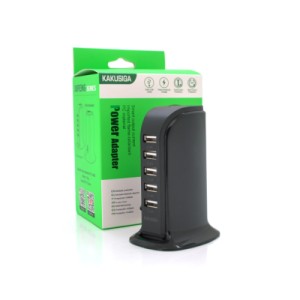 Зарядное устройство iKAKU KSC-741 Desktop 5xUSB 5V 2.4A 12W Black (KSC-741-B)
