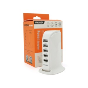 Зарядное устройство iKAKU KSC-741 Desktop 5xUSB 5V 2.4A 12W White (KSC-741-Wh)