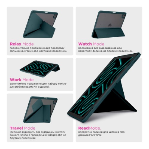 Чехол для планшета Armorstandart Y-Type PEN Samsung Galaxy Tab A9+ Pine Green (ARM85503)