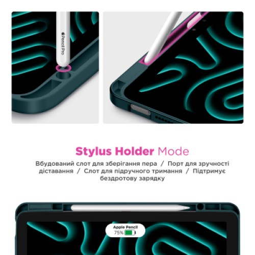 Чехол для планшета Armorstandart Y-Type PEN Samsung Galaxy Tab A9+ Pine Green (ARM85503)
