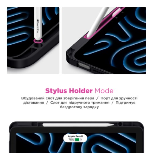 Чехол для планшета Armorstandart Y-Type PEN Samsung Galaxy Tab S10 FE+ Black (ARM85530)