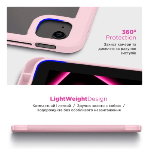 Чехол для планшета Armorstandart Y-Type PEN Samsung Galaxy Tab S9+ / S9 FE+ / S10+ Pink (ARM85528)