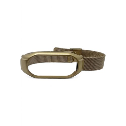 Ремешок для фитнес браслета BeCover Metal для Xiaomi Mi Smart Band 10 Gold (713625)